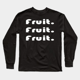 Fruit Typography Long Sleeve T-Shirt